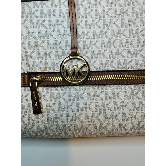 Michael Kors Jet Set Signature Duffle Bag - Monogram MK Logo - Picture 4 of 12
